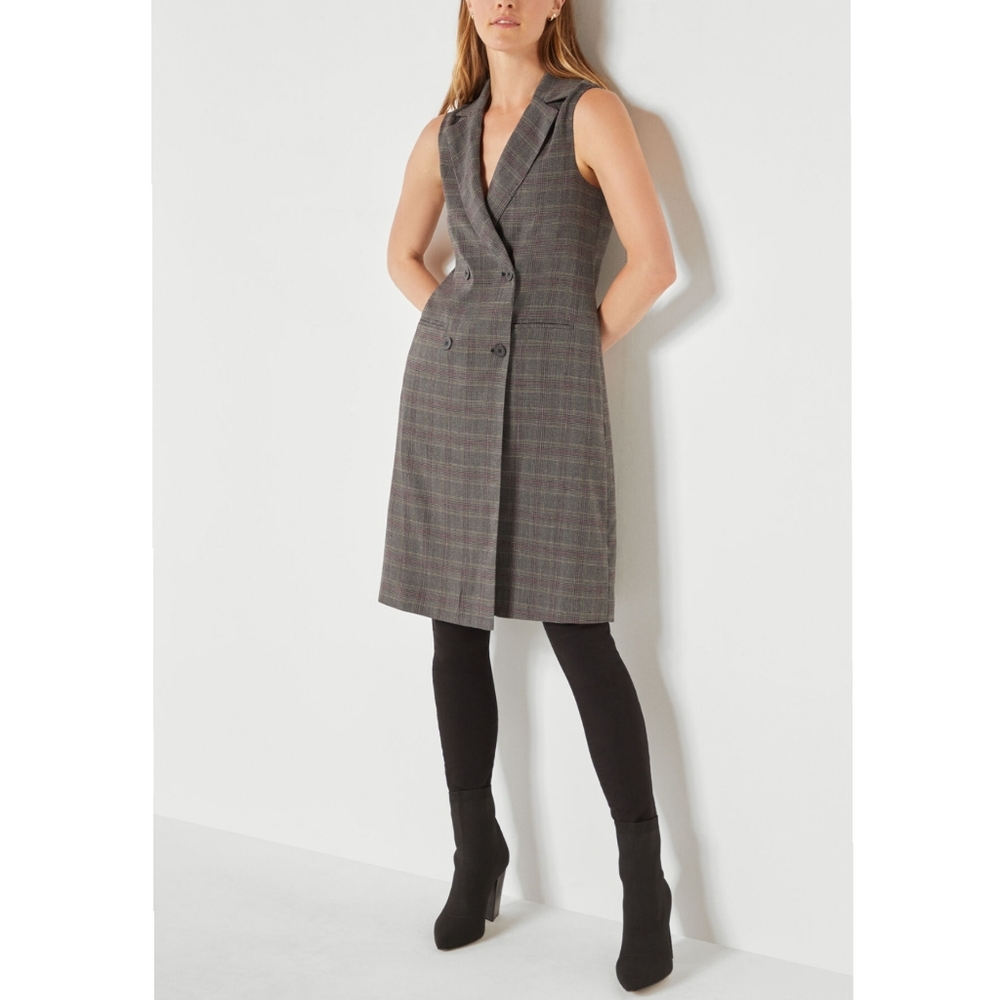 BCBGMAXAZARIA Multicolor Tweed Long Vest
